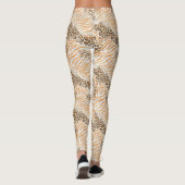 Gemengde Luipaard en Zebra Streepprint Leggings (Achterkant)