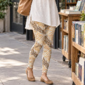 Gemengde Luipaard en Zebra Streepprint Leggings
