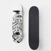 Gemengde "Maoristyle"-tribaal ontwerpskateboarddek Skateboard (Voorkant)