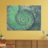 Gemengde media ammonietschilderij canvas afdruk (Insitu (Woonkamer))