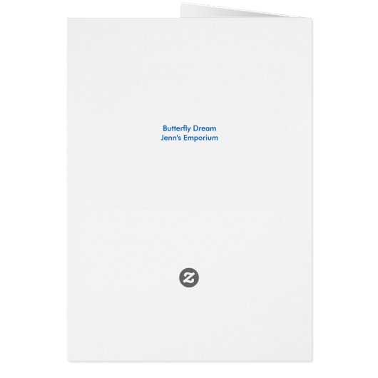 Gemengde Media Art Butterfly Dream (Achterkant)