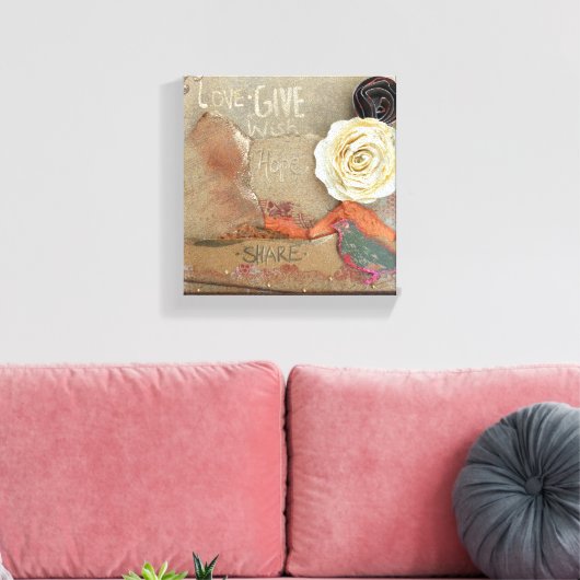 Gemengde Media Art Love Canvas Afdruk (Insitu (Woonkamer))