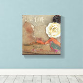 Gemengde Media Art Love Canvas Afdruk (Insitu (Houten vloer))