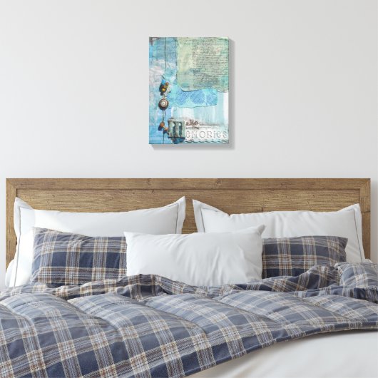 Gemengde Media Art maakt herinneringen Canvas Afdruk (Insitu (Slaapkamer))