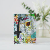 Gemengde media briefkaart (Staand voorkant)