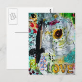 Gemengde media briefkaart (Voorkant / Achterkant)