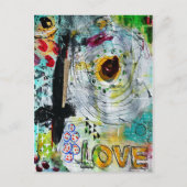 Gemengde media briefkaart (Voorkant)