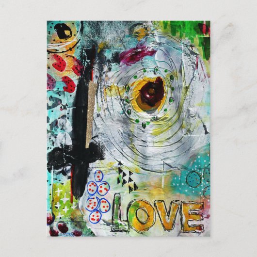 Gemengde media briefkaart (Voorkant)