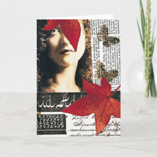 Gemengde Media Collage Kaart