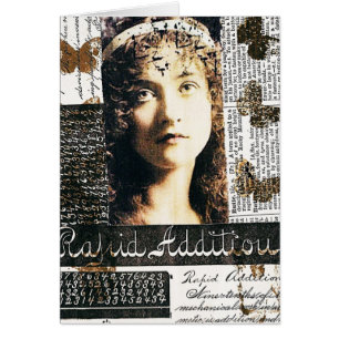 Gemengde Media Collage met  dame