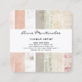 Gemengde Media Collage Vierkante Visitekaartje (Achterkant)