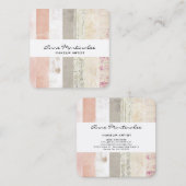 Gemengde Media Collage Vierkante Visitekaartje (Voorkant / Achterkant)