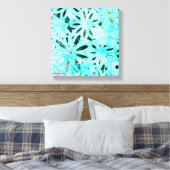 Gemengde Media Daisy Art Canvas Afdruk (Insitu (Slaapkamer))