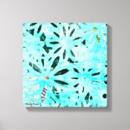 Gemengde Media Daisy Art Canvas Afdruk