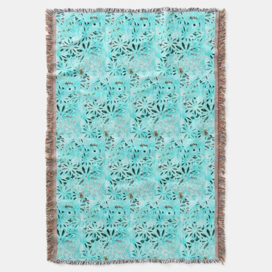 Gemengde Media Daisy Art Deken (Voorkant Verticaal)