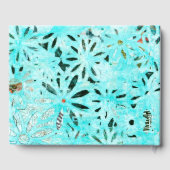 Gemengde Media Daisy Art Gastenboek (Achterkant)