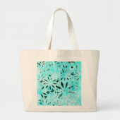 Gemengde Media Daisy Art Grote Tote Bag (Voorkant)