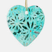 Gemengde Media Daisy Art Keramisch Ornament (Rechts)