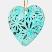 Gemengde Media Daisy Art Keramisch Ornament (Links)