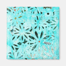 Gemengde Media Daisy Art Magneet