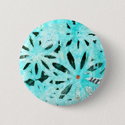 Gemengde Media Daisy Art Ronde Button 5,7 Cm (Voorkant)