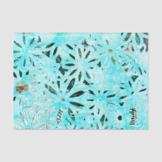 Gemengde Media Daisy Art Tissuepapier (Voorkant)