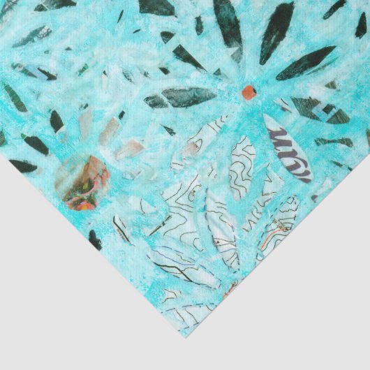 Gemengde Media Daisy Art Tissuepapier (Detail)