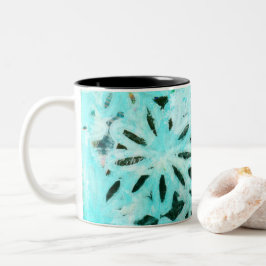 Gemengde Media Daisy Art Tweekleurige Koffiemok