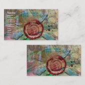 Gemengde media en digitale ventilator visitekaartje (Voorkant / Achterkant)