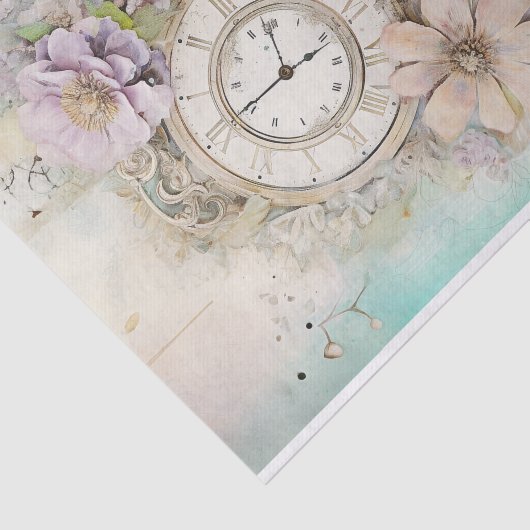 Gemengde media en klok tissuepapier (Detail)