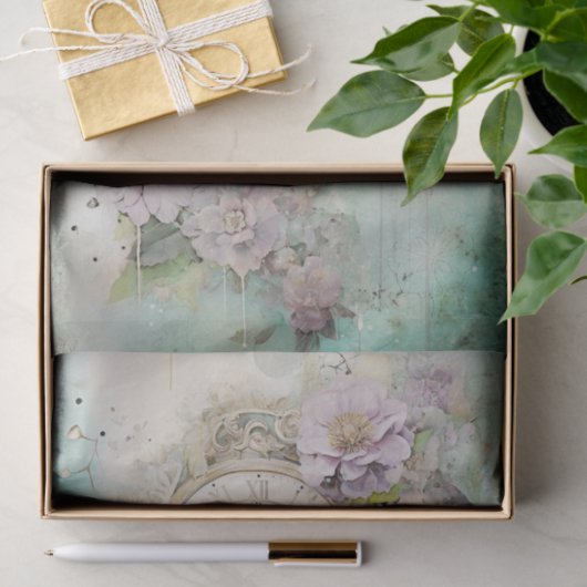 Gemengde media en klok tissuepapier (Geschenk)