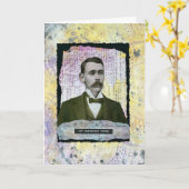 Gemengde-media geïnspireerde vergeving kaart (Gele Bloem)