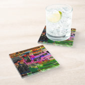 Gemengde Media Graphics kunst Glazen Onderzetter (Schuin)