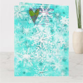 Gemengde Media Kat Print Kerst Kaart AP408A1 (Achterkant)