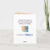 Gemengde Media Koffee Stain Junk Journal-felicitat Kaart (Achterkant)