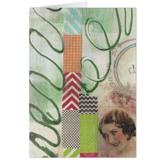 Gemengde Media Lady Collage (Voorkant)