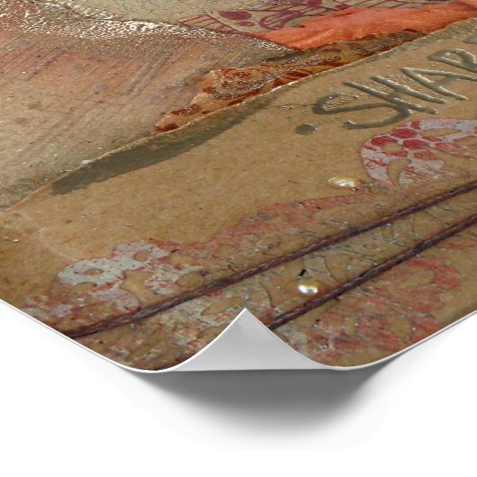 Gemengde Media Love Art Print (Hoek)