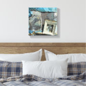 Gemengde Media Love Blauwgroen Art Canvas Afdruk (Insitu (Slaapkamer))