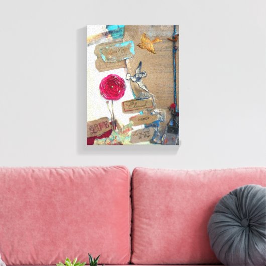 Gemengde Media Love Notes Art Canvas Afdruk (Insitu (Woonkamer))