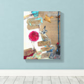 Gemengde Media Love Notes Art Canvas Afdruk (Insitu (Houten vloer))