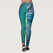 Gemengde Media Meisje Acrylkleurrijke Leggings (Achterkant)