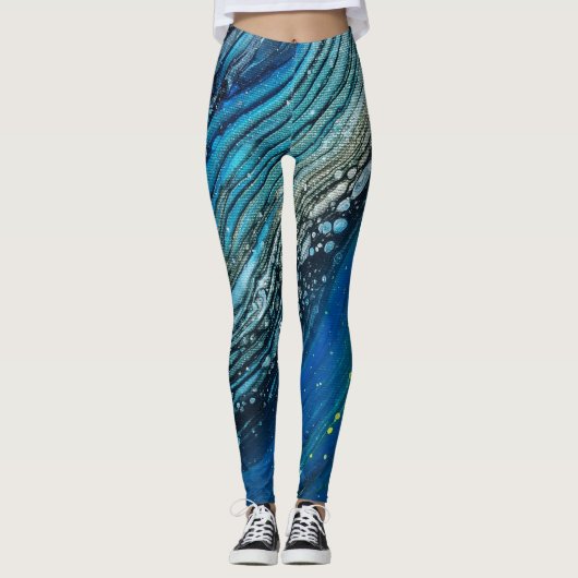 Gemengde Media Meisje Acrylkleurrijke Leggings (Voorkant)