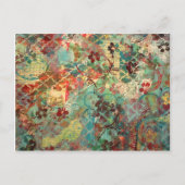 Gemengde media met handbeschilderd ontwerp briefkaart (Voorkant)