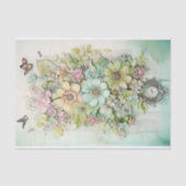 Gemengde media met vlinders tissuepapier (Voorkant)