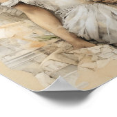 Gemengde media romantisch canvas met een mooie Eng Poster (Hoek)