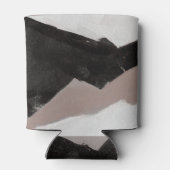 Gemengde media schilderen, minimalistisch abstract blikjeskoeler (Achterkant)
