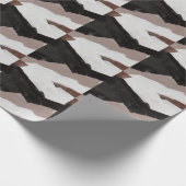 Gemengde media schilderen, minimalistisch abstract cadeaupapier (Hoek)