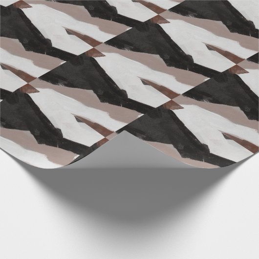 Gemengde media schilderen, minimalistisch abstract cadeaupapier (Hoek)