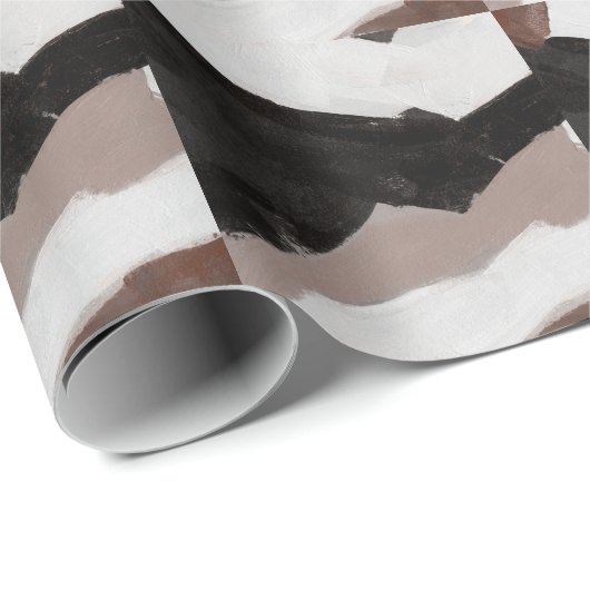 Gemengde media schilderen, minimalistisch abstract cadeaupapier (Rol Hoek)