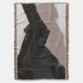 Gemengde media schilderen, minimalistisch abstract deken (Voorkant Verticaal)